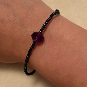 Hand made bracelet 🖤💜